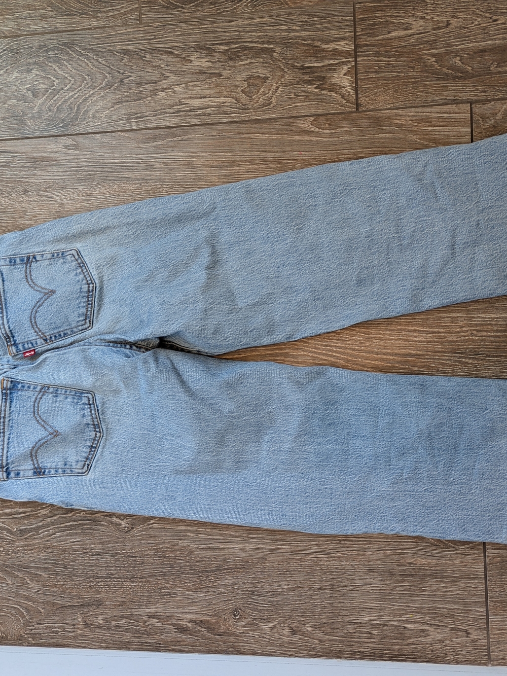 Levi's Ribcage Straight Ankle Jean Size 26 Light Vintage Wash Button Fly Rigid - Picture 4 of 8